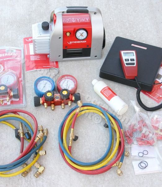 ( *VENDU* ) Kit Pompe à vide ROTHENBERGER ROCCADY 120