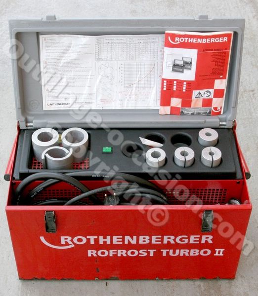 ( *VENDU* ) Appareil à congeler les tubes ROTHENBERGER ROFROST TURBO 2