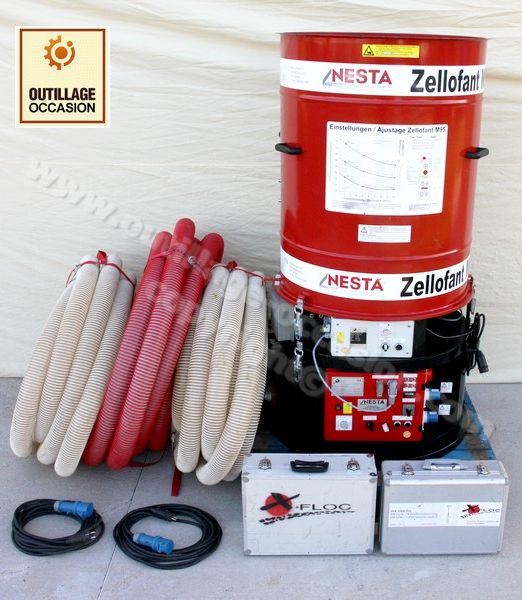 ( *VENDU* ) Cardeuse X-FLOC ZELLOFANT M95