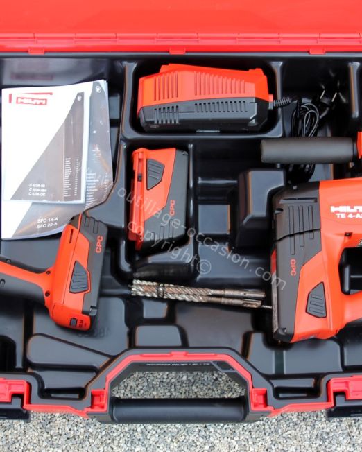 ( *VENDU* ) Kit HILTI - perforateur HILTI TE 4-A22 + visseuse SFC 22-A