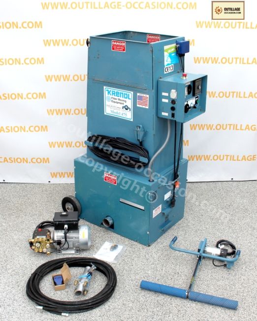 ( *VENDU* ) Cardeuse KRENDL 475 + rabot + kit flocage