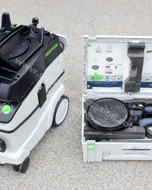( *VENDU* ) Ponceuse girafe FESTOOL PLANEX LHS 225 EQ + Aspirateur PLANEX CTL36