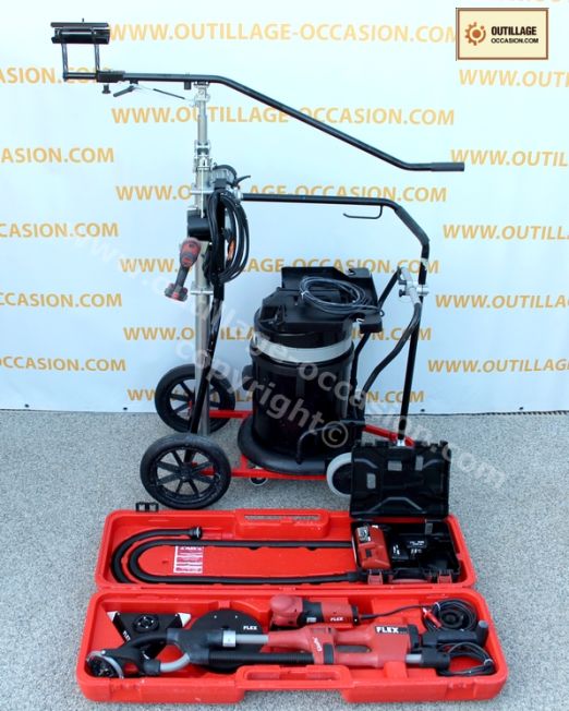 ( *VENDU* ) Pack FLEX : 2 ponceuses + aspirateur + chariot sans fil + 100 disques de ponçage