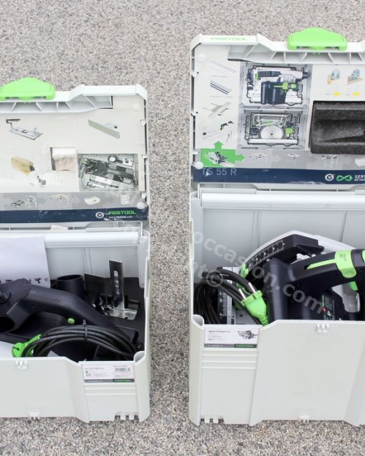 ( *VENDU*BE* ) Scie circulaire FESTOOL TS 55 REBQ + rabot FESTOOL HL 850 EB