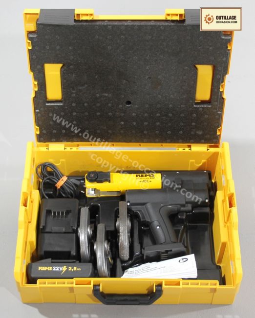 ( *VENDU* ) Sertisseuse REMS MINI PRESS ACC 22V + 3 pinces RFZ 12-16-20