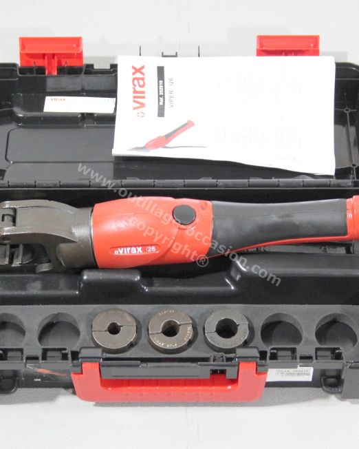 ( *VENDU* ) Presse à sertir manuelle hydraulique VIRAX VIPER i26 + Inserts RF-P12/16/20