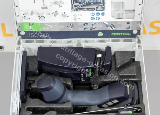 ( *VENDU* ) Scie sans fil pour matériaux isolants FESTOOL ISC 240 HPC 4,0 EBI-Plus