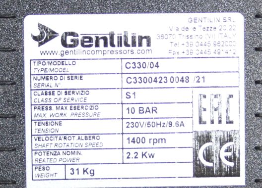 Compresseur INOTEC Compakt C 330 (GENILIN) pour machine à projeter