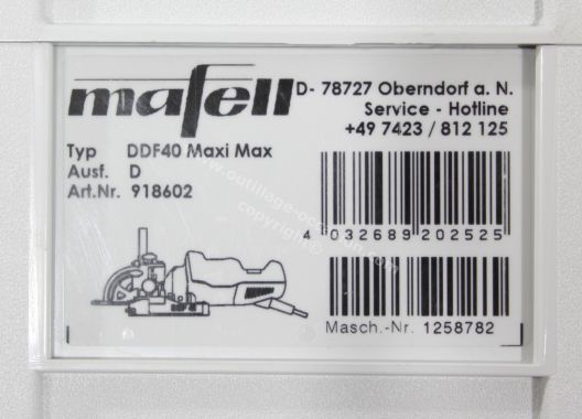Tourillonneuse double MAFELL DDF40 MaxiMAX