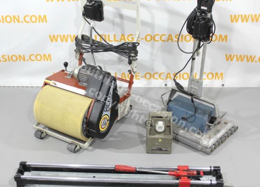 Eponge électrique RAIMONDI BERTA  + batte DOBERMAN + carrelette RUBI TX900N