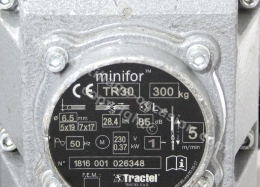 Treuil électrique TRACTEL MINIFOR TR30