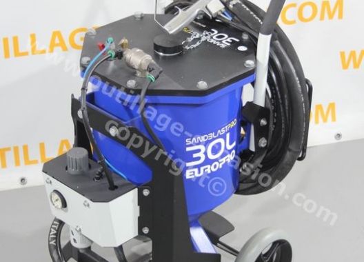 Ensemble sableuse SandBlastPro 30L + E 40 + Aéroréfrigérant + Kit pompe hydrogommage