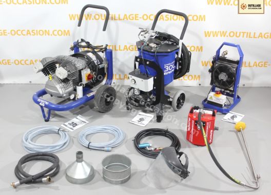 Ensemble sableuse SandBlastPro 30L + E 40 + Aéroréfrigérant + Kit pompe hydrogommage