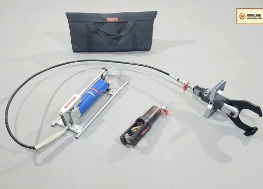 Pompe à pied KLAUKE FHP2 + tête de sertissage PK220U + tête coupe câble SDK 105