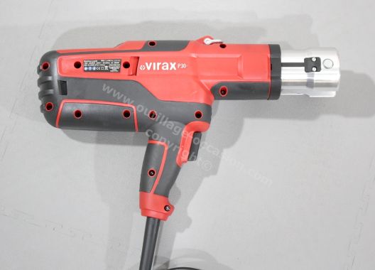 Sertisseuse VIRAX P30+ + 4 mâchoires TH + calibreurs + coupe tube diam.63 + ressorts
