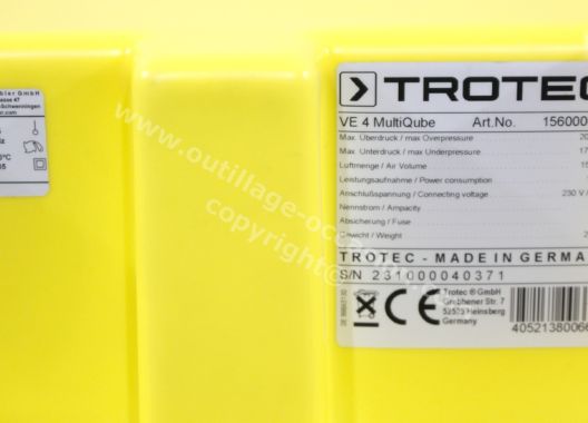 Soufflante à canal latéral TROTEC VE 4 MultiQube