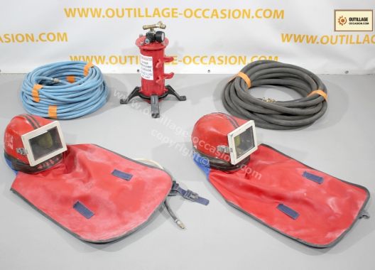 2 casques ACF BORNEO Fenêtre carrée + filtre air respirable PROMATEC