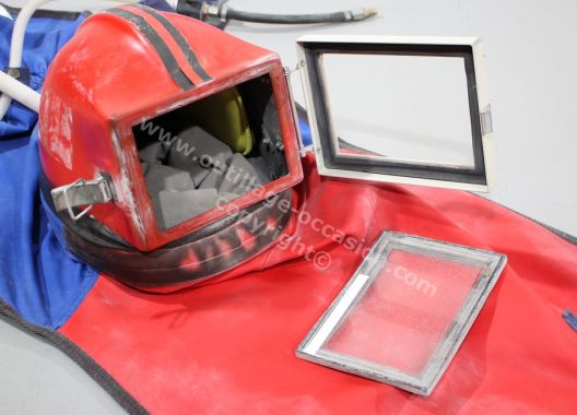 2 casques ACF BORNEO Fenêtre carrée + filtre air respirable PROMATEC