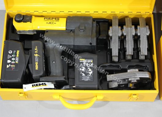 Sertisseuse REMS AKKU PRESS 22V ACC + mâchoires + boucles