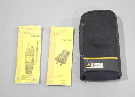 CHAUVIN ARNOUX – détecteur de tension CA760N + pince multimètre F205