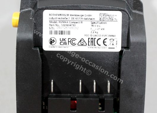 Sertisseuse ROTHENBERGER ROMAX COMPACT 3 + 8 mâchoires