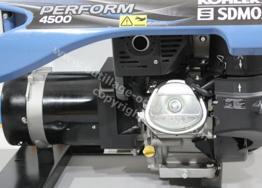 Treuil RUNPOTEC CW 800E avec chariot + groupe électrogène SDMO 4500 PERFORM