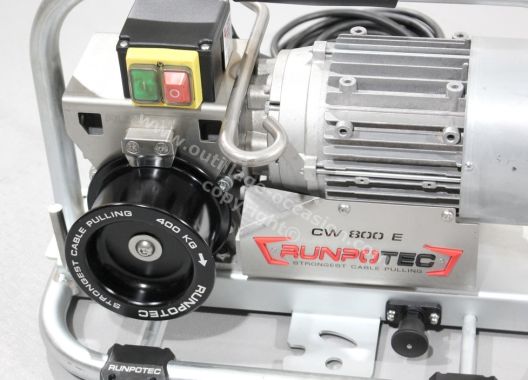 Treuil RUNPOTEC CW 800E avec chariot + groupe électrogène SDMO 4500 PERFORM
