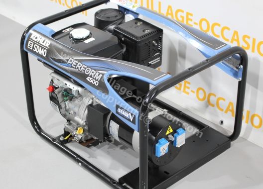 Treuil RUNPOTEC CW 800E avec chariot + groupe électrogène SDMO 4500 PERFORM