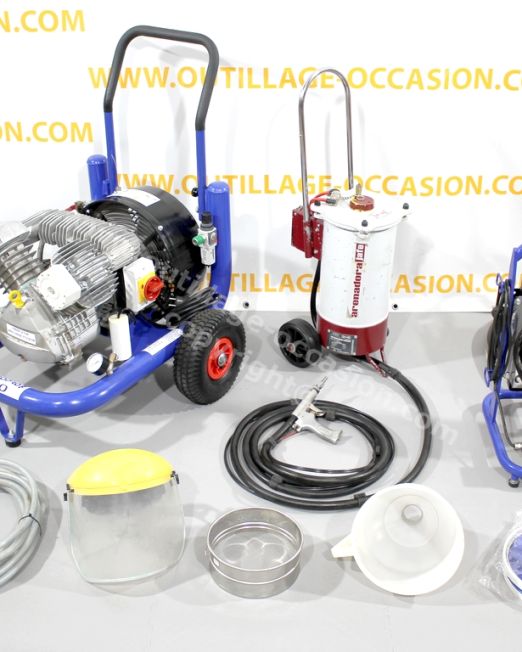 Ensemble EUROPRO / JAFE - sableuse ARENADORA 10L + compresseur E 40 + Aéroréfrigérant